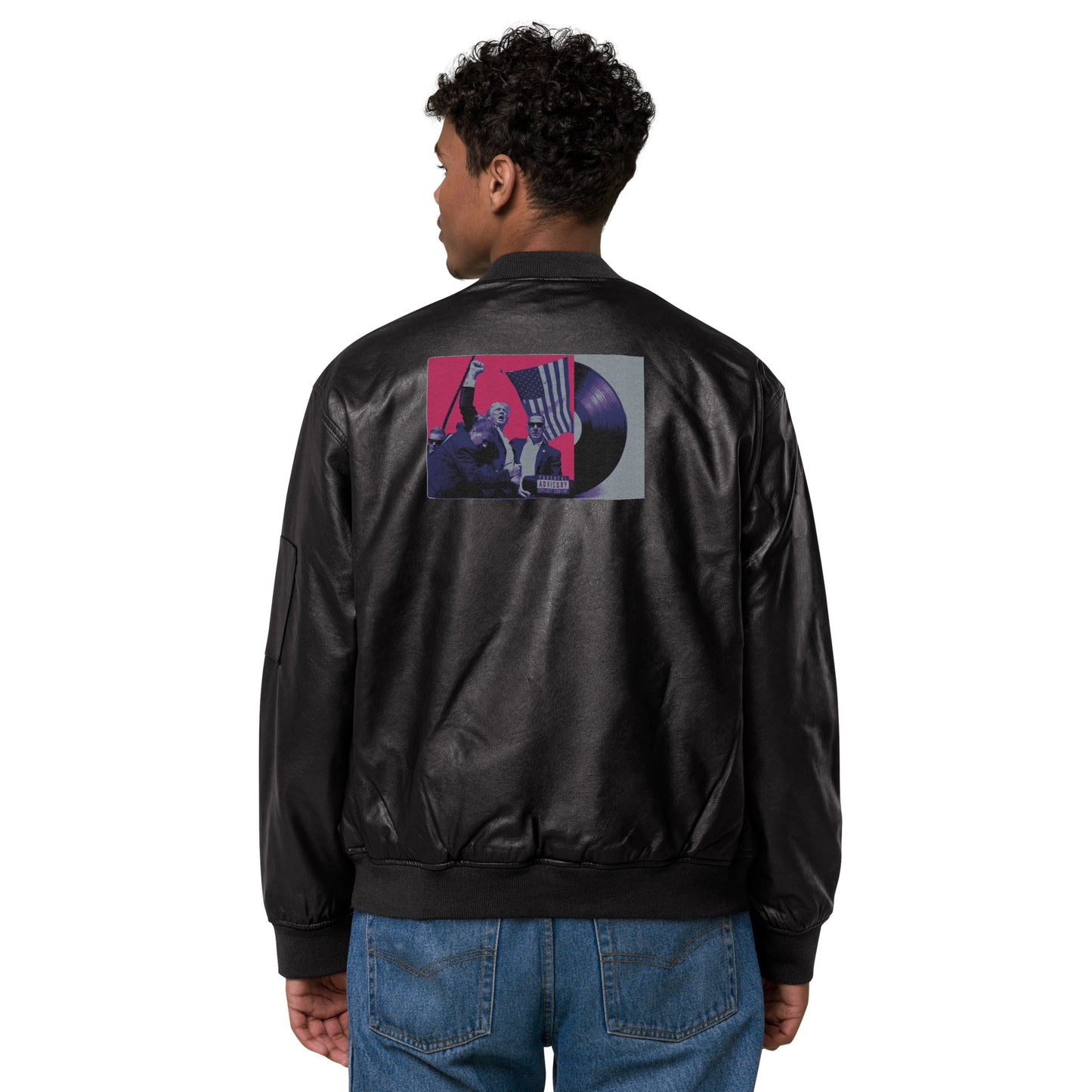 Leather Bomber Jacket