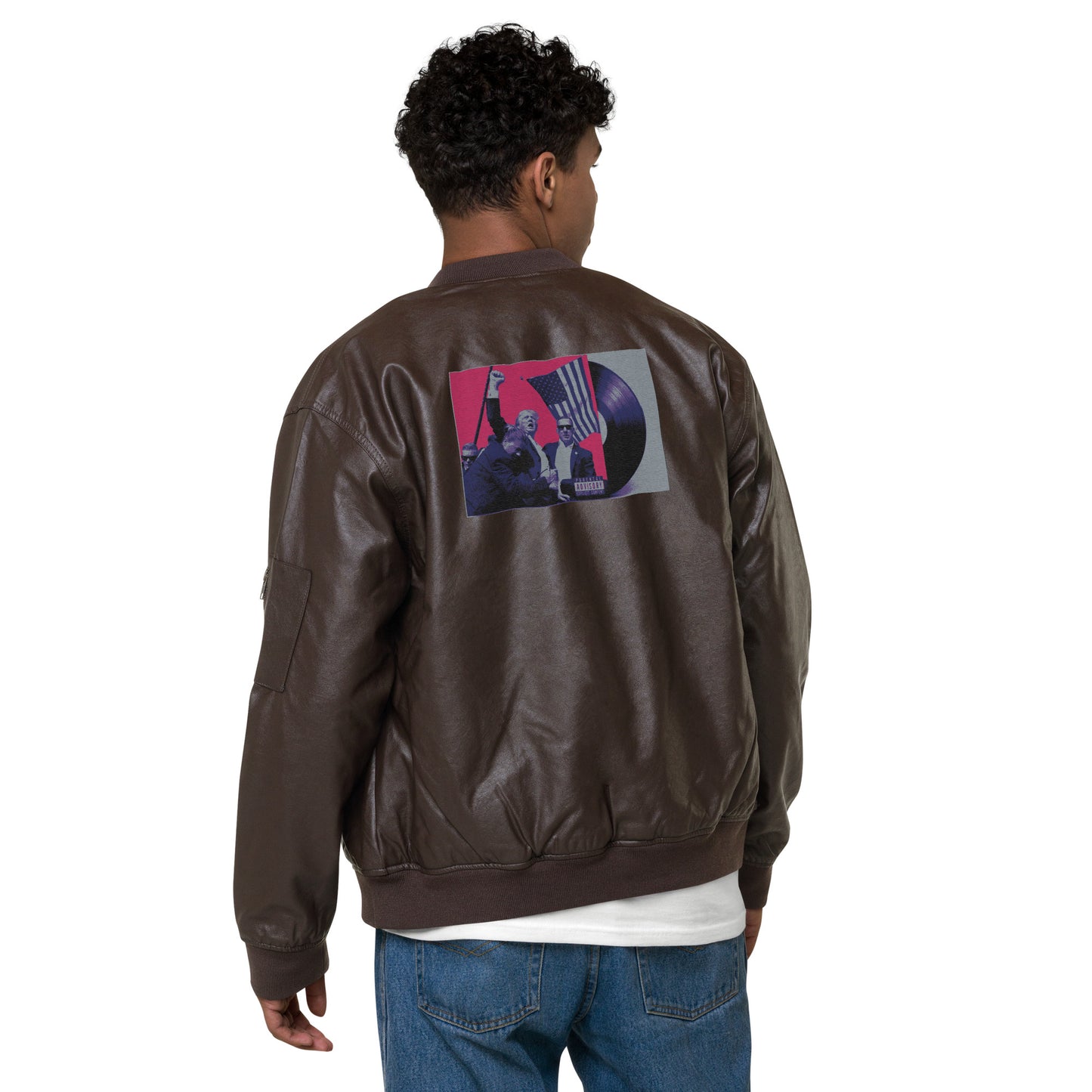 Leather Bomber Jacket