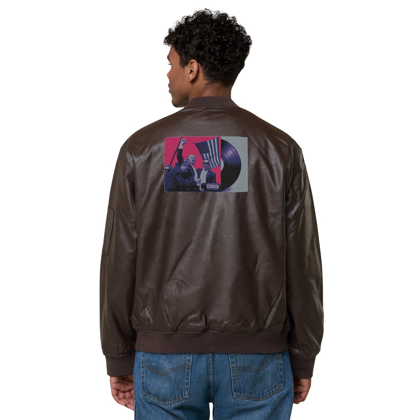 Leather Bomber Jacket