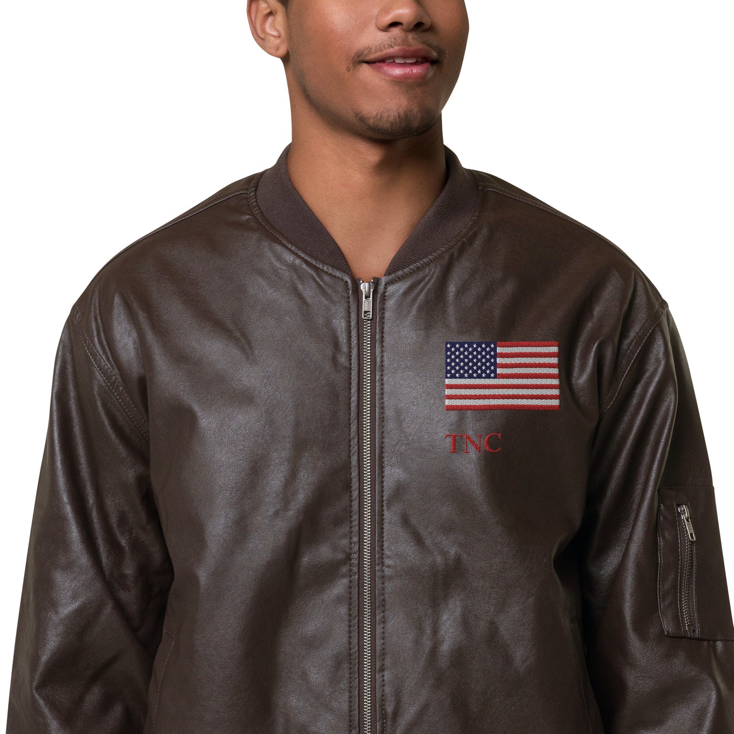 Leather Bomber Jacket